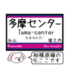 私鉄の高尾線 相模原線 いまこの駅だよ！（個別スタンプ：8）