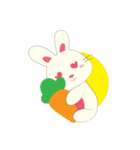 Usagi White Bunny（個別スタンプ：8）