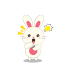 Usagi White Bunny（個別スタンプ：9）