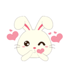 Usagi White Bunny（個別スタンプ：10）