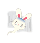 Usagi White Bunny（個別スタンプ：18）