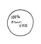 今日一日を円グラフであらわしてみた（個別スタンプ：9）