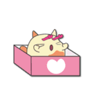 cute catty in box（個別スタンプ：6）