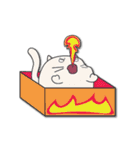 cute catty in box（個別スタンプ：14）