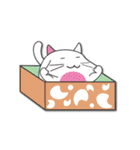 cute catty in box（個別スタンプ：30）