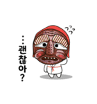 Korean masks（個別スタンプ：16）