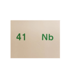 元素記号スタンプ〔原子番号41～60〕（個別スタンプ：1）