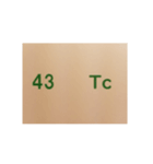 元素記号スタンプ〔原子番号41～60〕（個別スタンプ：5）