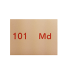 元素記号スタンプ〔原子番号101～118〕（個別スタンプ：1）
