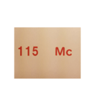元素記号スタンプ〔原子番号101～118〕（個別スタンプ：29）