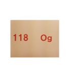 元素記号スタンプ〔原子番号101～118〕（個別スタンプ：35）