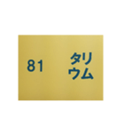 元素記号スタンプ〔原子番号81～100〕（個別スタンプ：2）