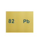 元素記号スタンプ〔原子番号81～100〕（個別スタンプ：3）