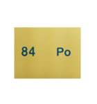 元素記号スタンプ〔原子番号81～100〕（個別スタンプ：7）