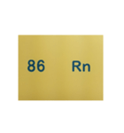 元素記号スタンプ〔原子番号81～100〕（個別スタンプ：11）