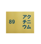 元素記号スタンプ〔原子番号81～100〕（個別スタンプ：18）