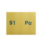 元素記号スタンプ〔原子番号81～100〕（個別スタンプ：21）