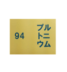 元素記号スタンプ〔原子番号81～100〕（個別スタンプ：28）