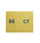 元素記号スタンプ〔原子番号81～100〕（個別スタンプ：35）