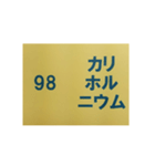 元素記号スタンプ〔原子番号81～100〕（個別スタンプ：36）