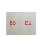 元素記号スタンプ〔原子番号61～80〕（個別スタンプ：5）