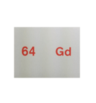 元素記号スタンプ〔原子番号61～80〕（個別スタンプ：7）
