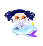 a curly hair Merman2（個別スタンプ：10）