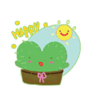 happy greenie（個別スタンプ：14）