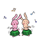 Twins Bunny-Life record（個別スタンプ：4）