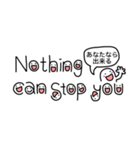 【英語】手描き文字♡33（個別スタンプ：37）