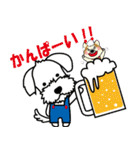 Dog's smile保護犬スタンプ（個別スタンプ：35）