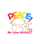 Peace ＆ Cat（個別スタンプ：1）