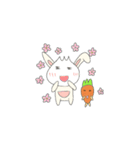 Rabbit bon and his carrot partner（個別スタンプ：1）