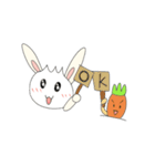 Rabbit bon and his carrot partner（個別スタンプ：21）