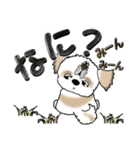 【大きめ文字】シーズー犬の夏 Vol.7（個別スタンプ：36）