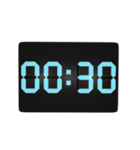デジタル時計（30分）（個別スタンプ：24）