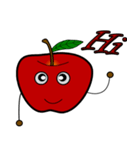 red little cute apple（個別スタンプ：1）