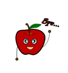 red little cute apple（個別スタンプ：5）