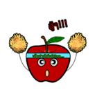 red little cute apple（個別スタンプ：8）