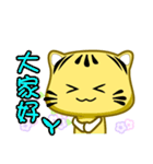 Cute striped cat. CAT79（個別スタンプ：19）