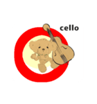 move orchestra cello 2 English version（個別スタンプ：8）