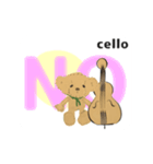 move orchestra cello 2 English version（個別スタンプ：19）