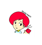 Red Hair Women（個別スタンプ：5）