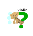 move orchestra Violin bear English ver（個別スタンプ：5）