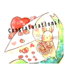 Lovely rabbit sticker！3<English version>（個別スタンプ：26）