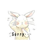 Lovely rabbit sticker！3<English version>（個別スタンプ：28）