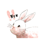 Lovely rabbit sticker！3<English version>（個別スタンプ：30）