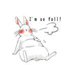 Lovely rabbit sticker！3<English version>（個別スタンプ：32）