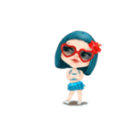 Sally Girl Dukdik（個別スタンプ：14）