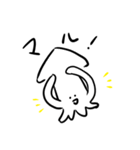 Sticker of simple squid（個別スタンプ：1）